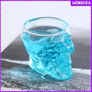 [Wenodxa] Skull Head Bottle Decanter Whiskey Vodka Wine Glass Crystal Shot Glass -75ml