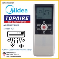 Midea / Topaire Replacement For Midea Topaire Aircond Air Conditioner Remote Control R07