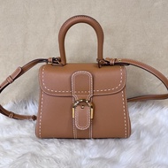 [ 市價約26萬 ］Delvaux 德爾沃 Brillant PM 焦糖牛皮 近全新 全配