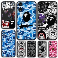 for OPPO Reno 8T 7 lite 7z 5G 6 4G 11F 12F 12FS 12 bape 7Y20 Black TPU Soft Silicone Casing Phone Ca