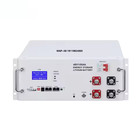 48v Solar Battery Pack 51.2v Rechargeable Solar Lifepo4 Rack Mounted 200ah 100ah Lithium Batteries B