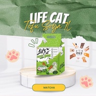 TOFU - Pasir Tofu Lifect Kucing Gumpal Wangi Life Cat Tofu Soya Lifecat Cat Litter 7L