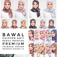 Bawal chiffon anti kedut-bawal chiffon-chiffon printed-bawal cotton-tudung bawal chiffon anti kedut 