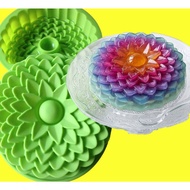 Big Chrysanthemum Flower Silicone  Mousse Cake Pan Jelly Mould Pudding Mould
