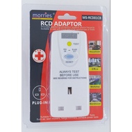 MORRIES 13A RCD CIRCUIT BREAKER ADAPTOR MS-RCD01CB