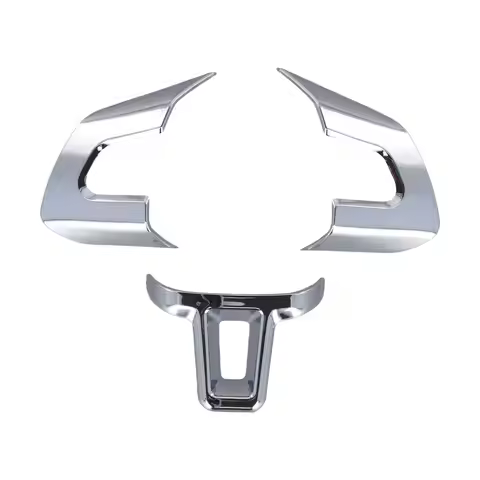 Chrome Car Steering Wheel Sticker Cover Sequin Trim For Golf 6 MK6 MK5 Car Steering Wheel Sticker Co