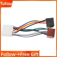 Tutoushop Radio ISO Wiring Harness Practical CD Player Adapter for Upgrade Replacement MITSUBISHI Pajero