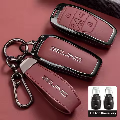 Car Key Case for Baic Beijing U5 Plus EU5 U7 BJ40 BJ60 BJ30 BJ80 Pro X7 X55 B30 Offroad Keychain Cov
