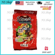 A NS Shop LOT 100 SOUR PLUS. 600G 150 PCS MASAM MIXED FRUIT GULA-GULA RAYA HALAL