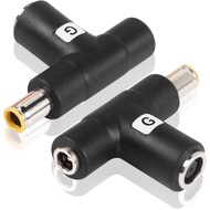 2-Pack DC 8mm Y Branch Adapter,DC 7909 Male to DC 7909 Female and DC 5521 Female Splitter for Solar 