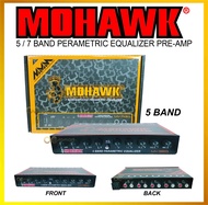MOHAWK Pre Amp Car Audio MY-SERIES 5 Band 7 Band Parametric Equalizer Control Preamp