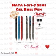 Hata i-5/i-7 Retractable Semi Gel  Ball Pen 0.5mm/0.7mm