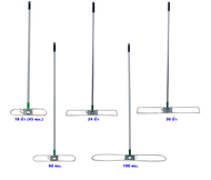 ไม้ม็อบดันฝุ่น แบบโครงพับ ด้ามอลูมิเนียมยาว150 ซม มีขนาด (45ซม.โค้ง) (18นิ้ว เหลี่ยม)(24 นิ้ว เหลี่ย