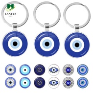 ALANFY Blue Evil Eye Pendant, Trendy Turkish Evil Eye Keyring, Bag Charm Blue Evil Eye Lucky Fashion