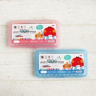 [Rainbow Stationery Shop] SKB Fat Fortune Planet Washable Rotating Crayon 12 Colors OL-1501 Washable