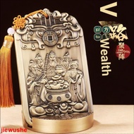 Half Yuan Golden Dou Taoist Natural Taoist Supplies Pure Copper Five-Road God of Wealth Ornaments Zh