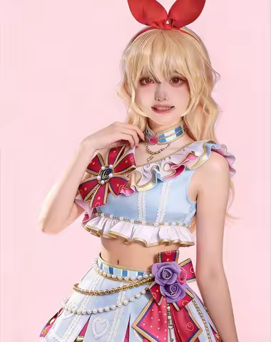 Aikatsu! Hoshimiya Ichigo Cosplay Costume Girls Lolita Dress Halloween Christmas Party Cos Conventio