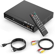 All-Region DVD Players for TV with HDMI，CD Player for Home Stereo System, HDMI and RCA Cable Included，Enjoy an Excellent Sound Quality Experience