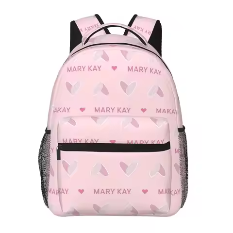 Mary Kay Backpacks Boys Girls Bookbag Students School Bags Cartoon Kids Rucksack Shoulder Bag Large 