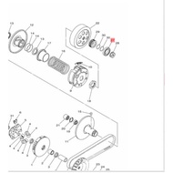 Bearing 6032 Block Cvt Xeon Carburetor Rc Gt Aerox 125 Lexam Ori 93306-082Y5 Rare