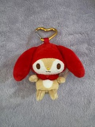 Sanrio Little Forest Fellow My Melody表弟心形扣公仔掛飾