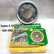 Gear,gir set Supra x 125 Helm in Npp