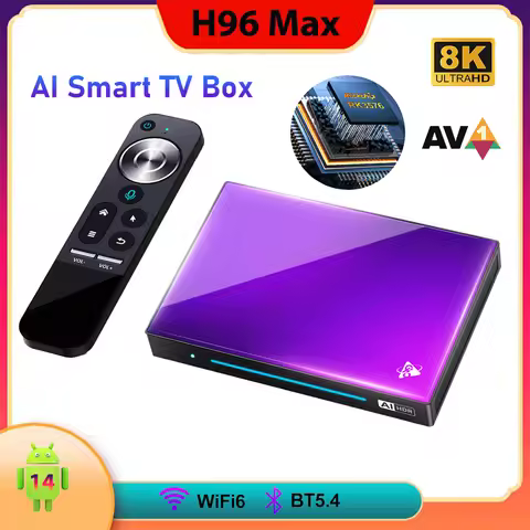 H96 MAX M9 Smart TV Box Android 14 RK3576 8-Core 5G WiFi6 1000M LAN AV1 4K 8K Android TV Box 4G 32G 