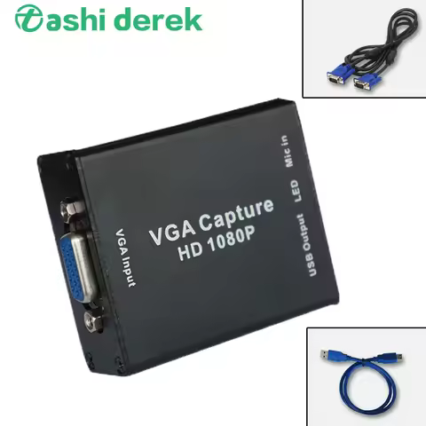 VGA Converter Mini Video Capture Device 1080p VGA Input Turn To Usb Vga Signals Transmission Portabl