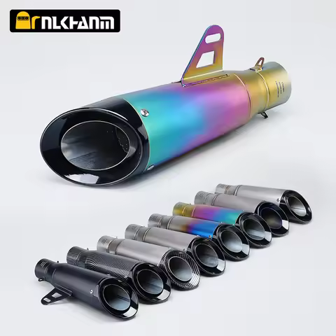 51MM 61mm Modified Motorcycle Exhaust Muffler for project YZF FZ6 R1 R6 R3 MT07 zx6r z800 z900 mt09 