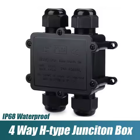 IP68 Waterproof Connector 3/4 Way 24A Led Lights Electrical Cable Connectors Sealed Retardant Wire 4
