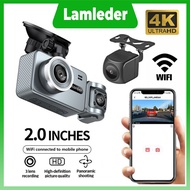 Acroder Q2 Car Dashcam 3 Camera 4K WiFi Night Vision 24-H Loop Recording