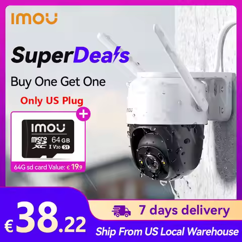 IMOU Cruiser 2MP Full Color Wi-Fi PTZ Outdoor IP66 Weatherproof Record Night Vision AI Human Detecti