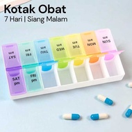 7-Day Day and Night Medicine Box organizer Large Capsule Storagetablet - FD7