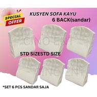 CUSHION SOFA [BACK ONLY] STD SMALL JKR BIG CUSHION GAJAH KING KUSYEN