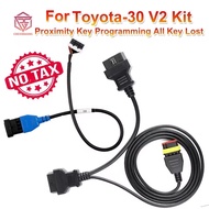 OBDStar for Toyota 30 V2 Kit including CAN Direct Cable and for Toyota-30 Pin V2 Cable for 4A 8A BA 