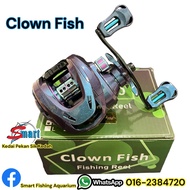 >Free Tali Benang< CLOWN FISH FISHING AT200 REEL BC Kayuh Kiri Only (Ada Bunyi Drag Kikker) / Clown 