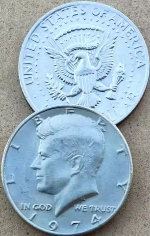 30.5mm Kenndy coin original real collection ,100% Real Genuine Comemorative Coin,Original Collection