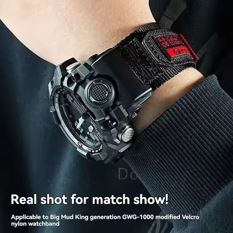 for Casio G-SHOCK mudmaster GWG-1000/GB series sports mountaineering nylon canvas watch strap for me