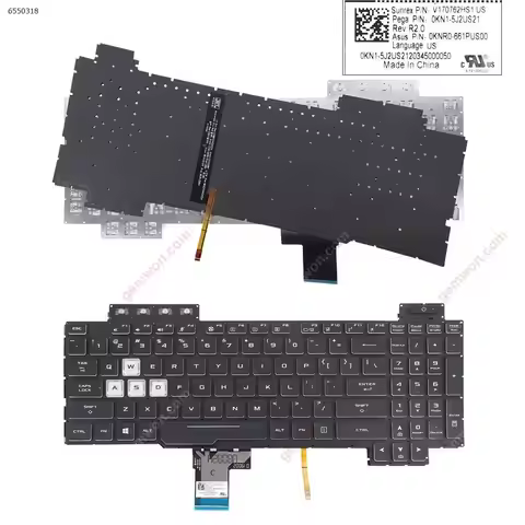 US/RU/SP/UK/IT/LA/PO Laptop Keyboard for ASUS TUF Gaming FX505 FX504/FX705/FX80 FX505D/DY/DD/DT/DU/D
