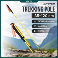 TaffSPORT Folding Hiking Stick Trekking Pole Aluminum 7075 120cm - 7075