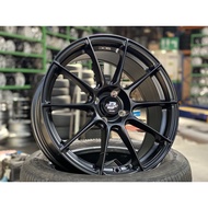 NEW 17X7J Lenso Climax Rim (set of 4) Black 4X100 for Vios Yaris City Jazz Myvi Ativa Mazda 2 MX5