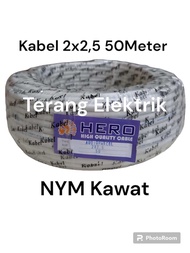 Kabel Listrik NYM Hero 2x2,5 50Meter Kawat / Kabel Audio