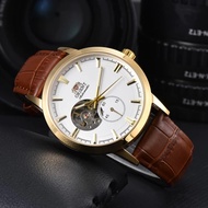 Ori Authentic ORIENT Men's Watch Japanese Automatic Mechanical Movement Leather Fashion Waterproof B