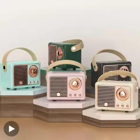 Retro Bluetooth Speaker Wireless Card Portable Subwoofer Mini Outdoor Student Small Bluetooth Speake