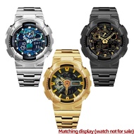 For Casio G-SHOCK GA-110GB GA-100 GA-120 GA110 Modified Stainless Steel Case Strap kit Metal Case Si
