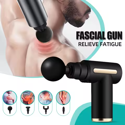 Multifunctional Fascia Gun Massager Instrument Portable Muscle Massage Relaxation Electric Vibrating