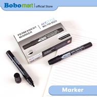 BOBOMART 1 Pcs Permanent Marker Round Tip Mystyle MS-700 Black Ink