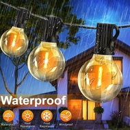 Solar Bulb Light String Outdoor Waterproof Drop Ball Halloween Christmas Decoration Lampu Solar Outd
