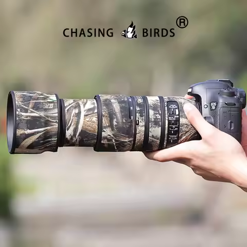 CHASING BIRDS Camouflage Lens Coat for SIGMA 100-400mm F5-6.3 DG OS HSM for CANON/NIKON Waterproof a