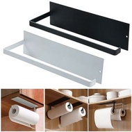 **包郵** 多功能無痕 紙巾架/保鮮紙油紙收納架/手巾架 - 兩色選擇 白色